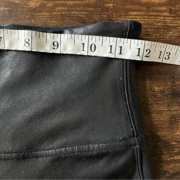 Spanx Faux Leather Moto Leggings Black Size Medium Shaping Waistband - Picture 11 of 14